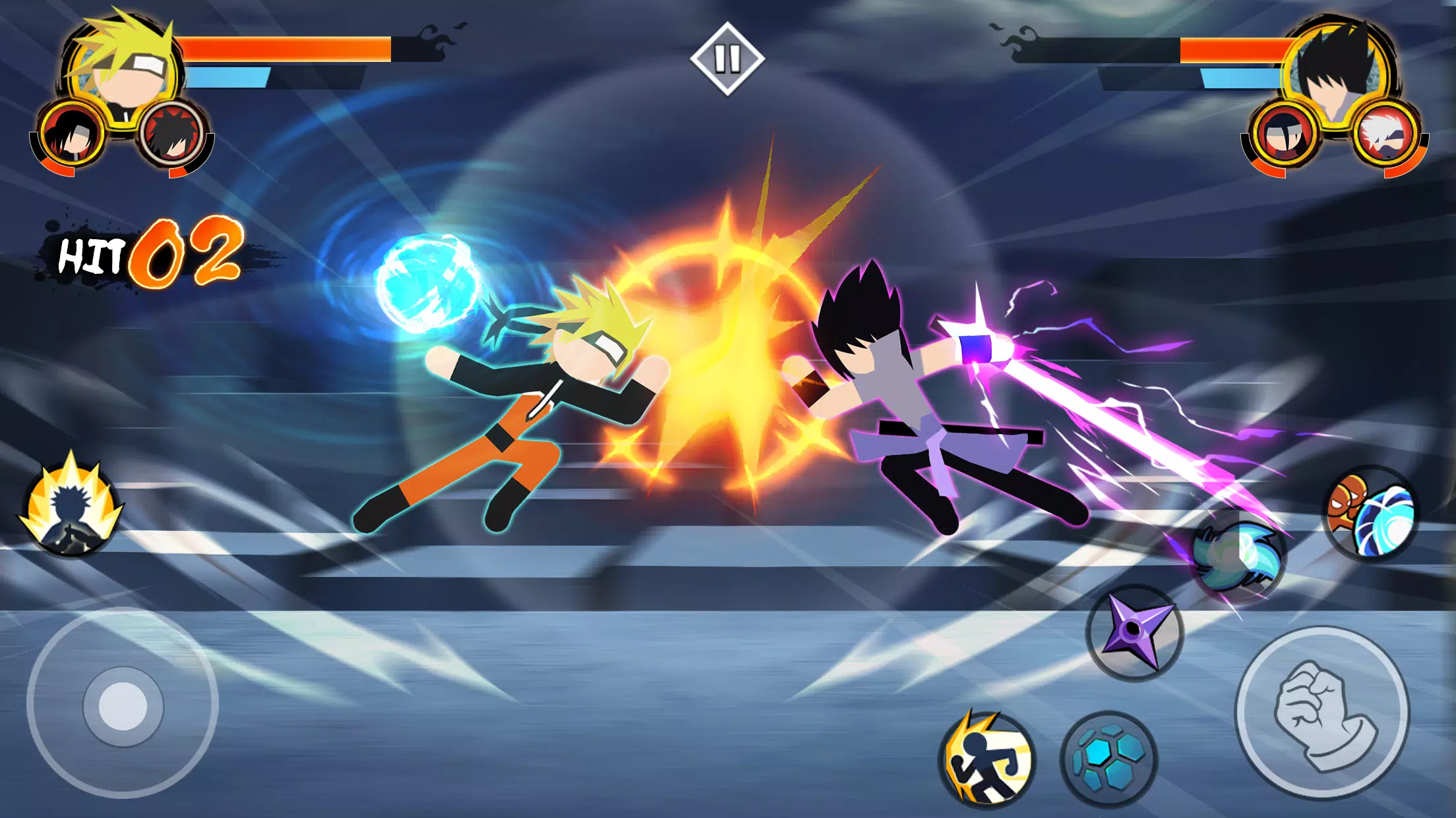 Stick Ninja - 3v3 Battle Tangkapan skrin 0