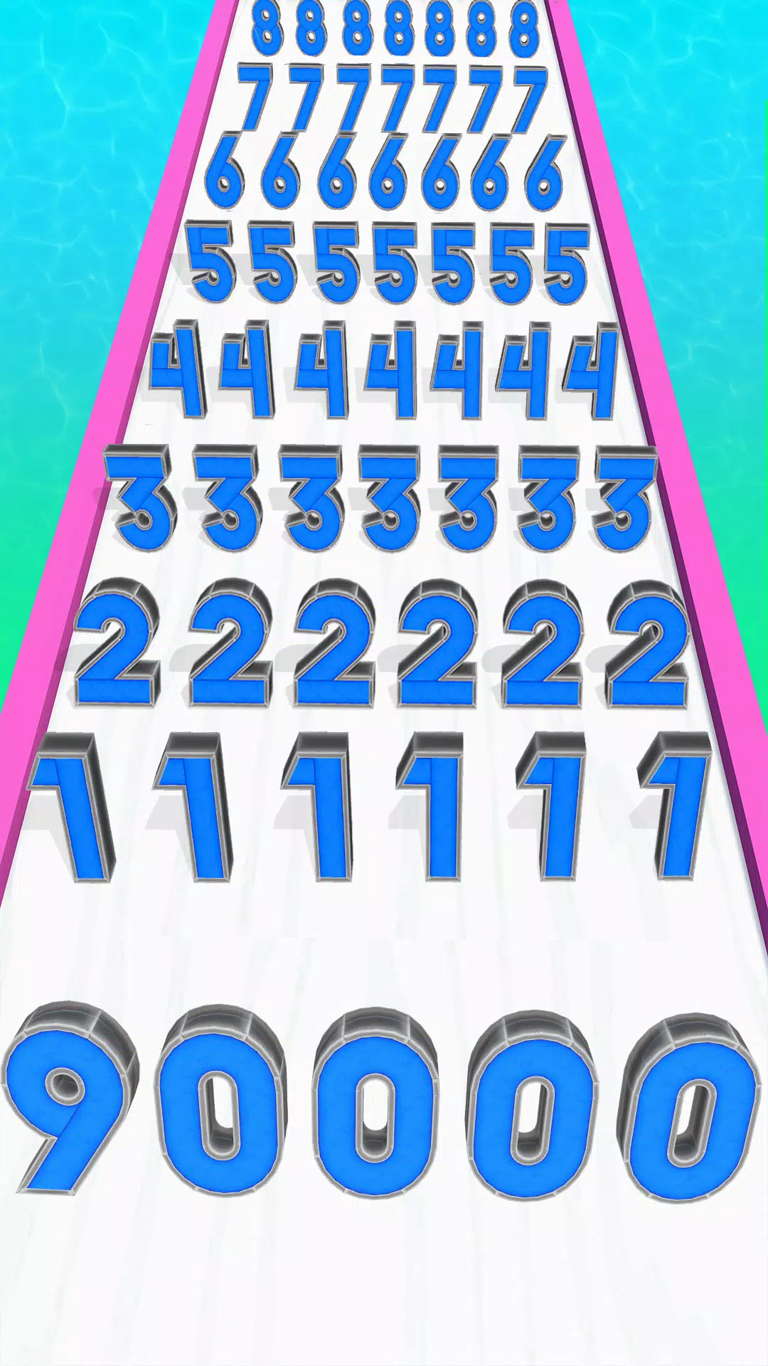 Number Master Run 3D Games Capture d'écran 1