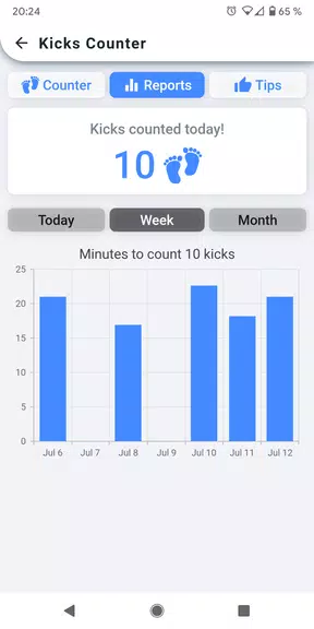 Kick Counter - Track your baby स्क्रीनशॉट 2