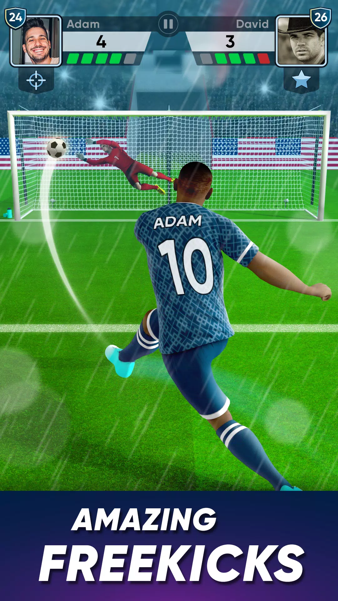 SOCCER Kicks - Stars Strike 24 ภาพหน้าจอ 1