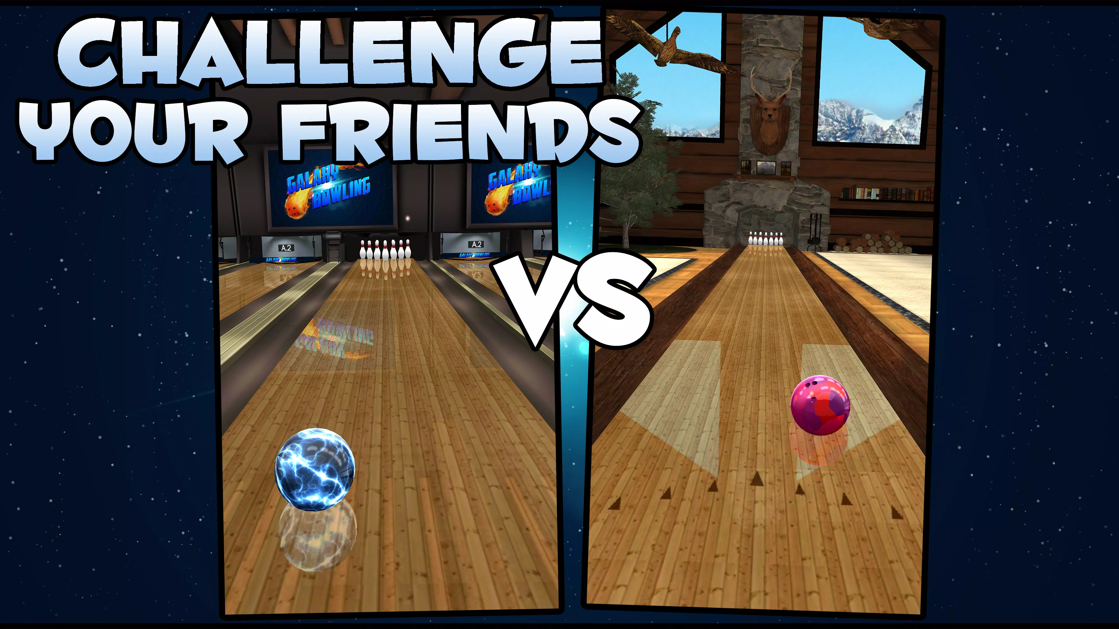 Galaxy Bowling 3D 螢幕截圖 1