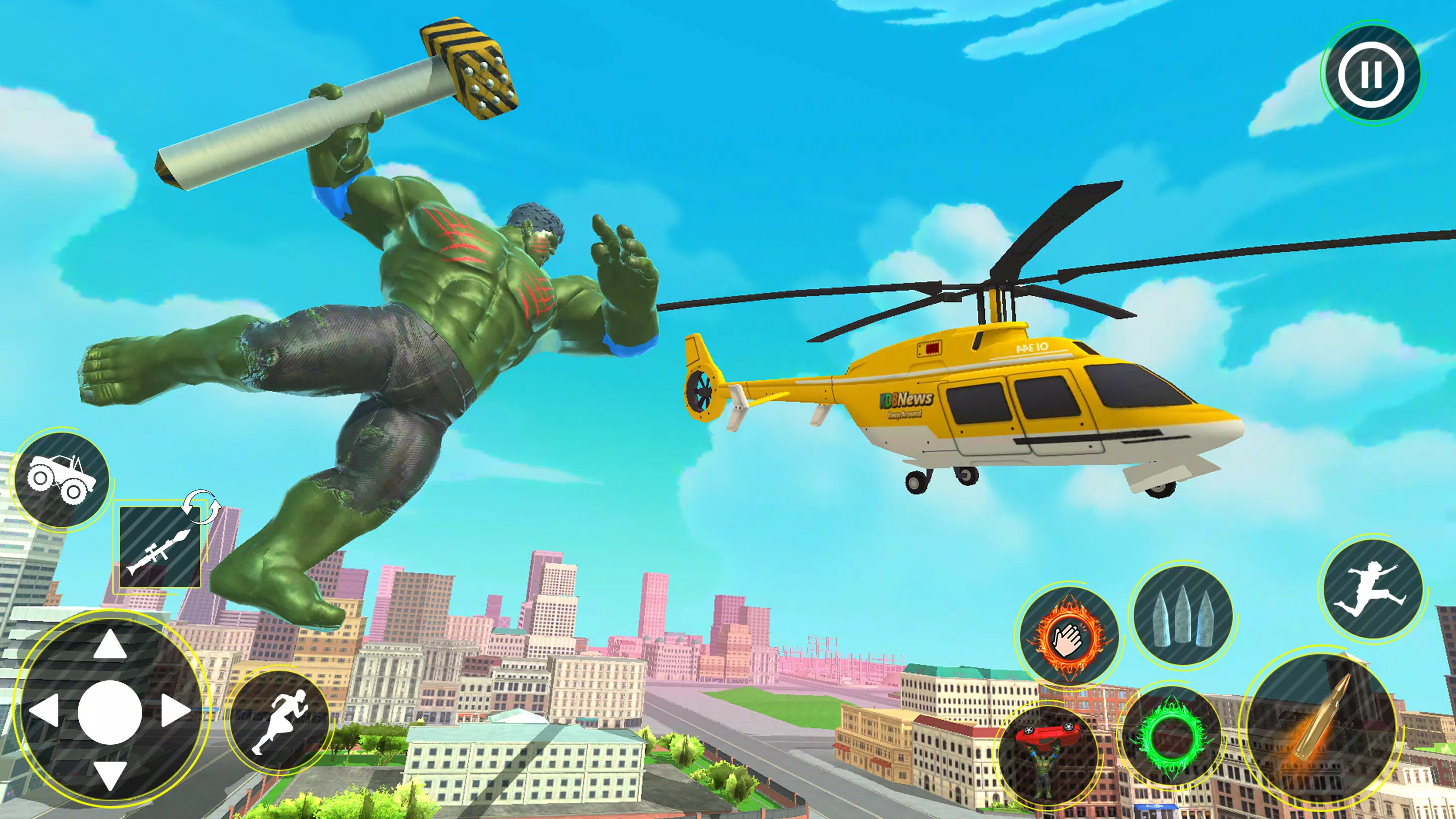 Incredible Monster Hero 3D War Capture d'écran 1