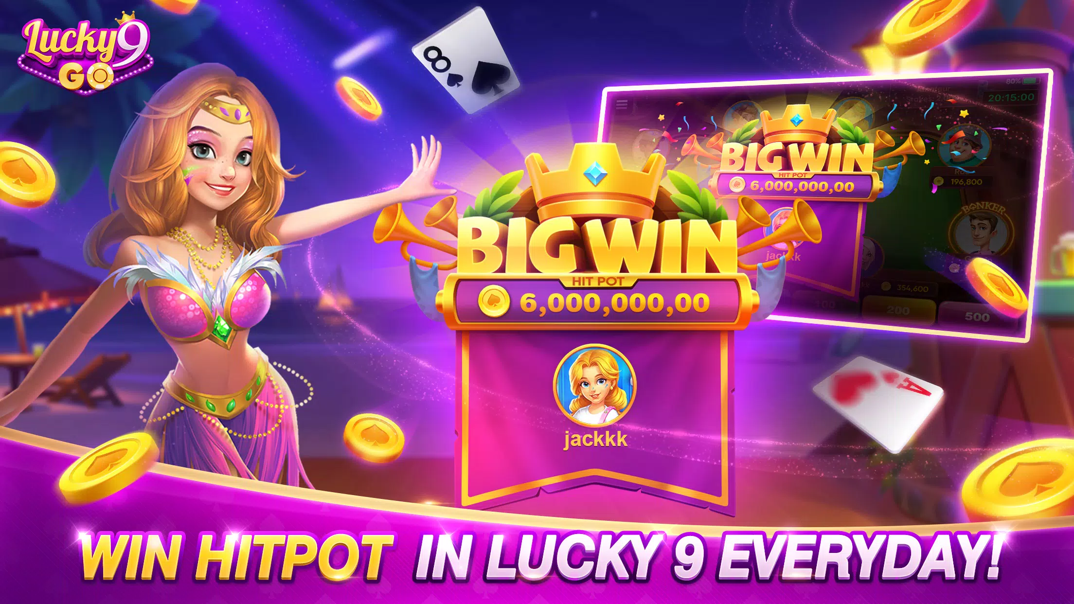Lucky 9 Go 螢幕截圖 2