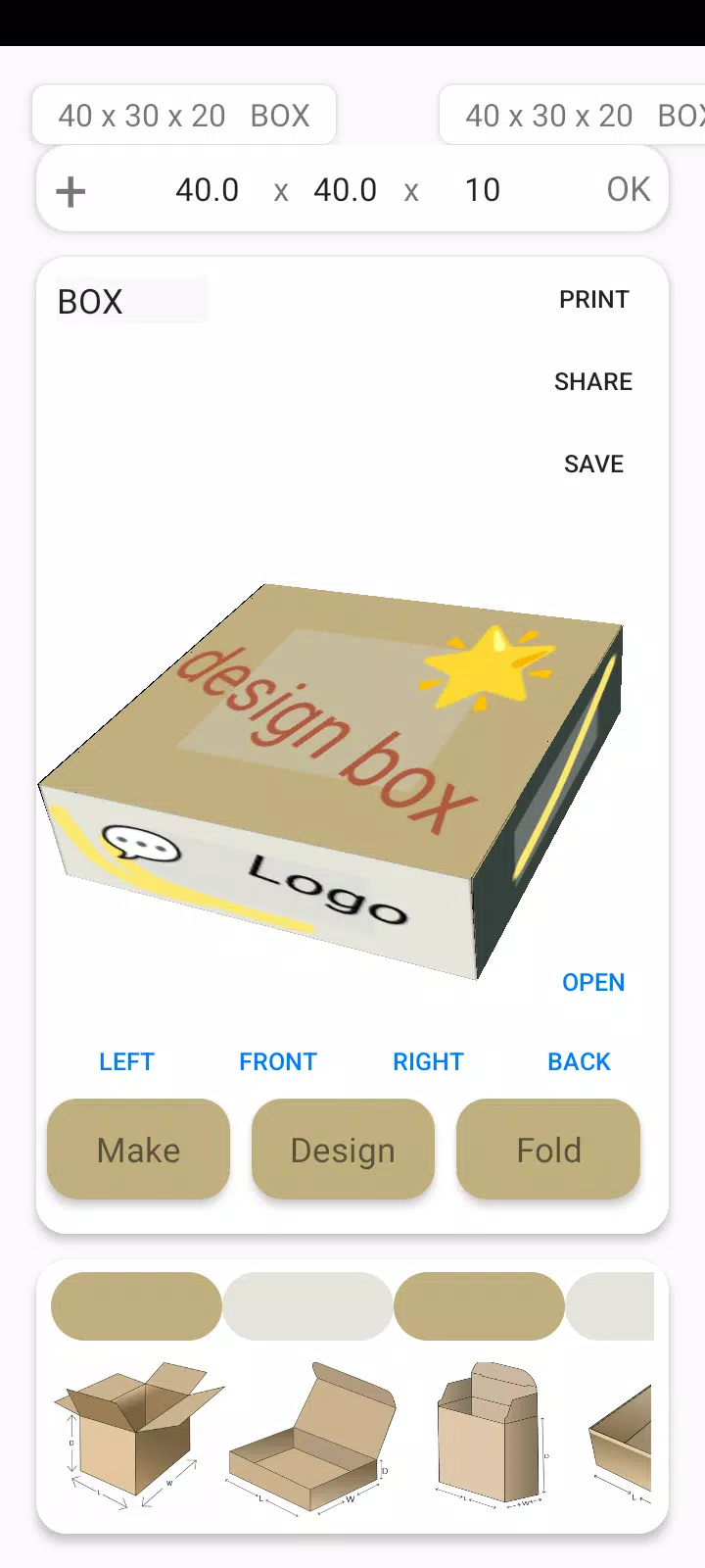 Box Maker Template Creator Pro Capture d'écran 2