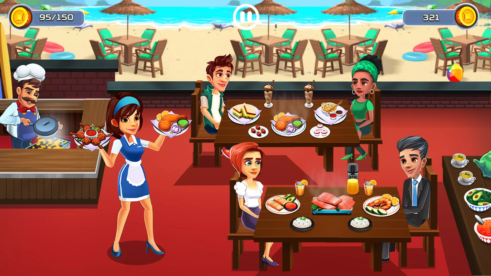 Cooking Cafe - Food Chef 螢幕截圖 0