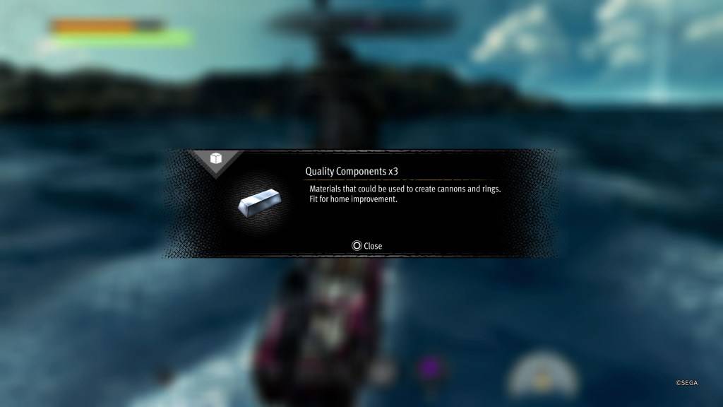 Les composants que vous collectez comme un dragon: pirate des Caraïbes