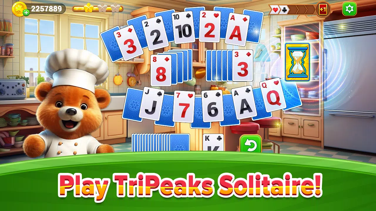 Cooking Solitaire Chef Bear 螢幕截圖 0