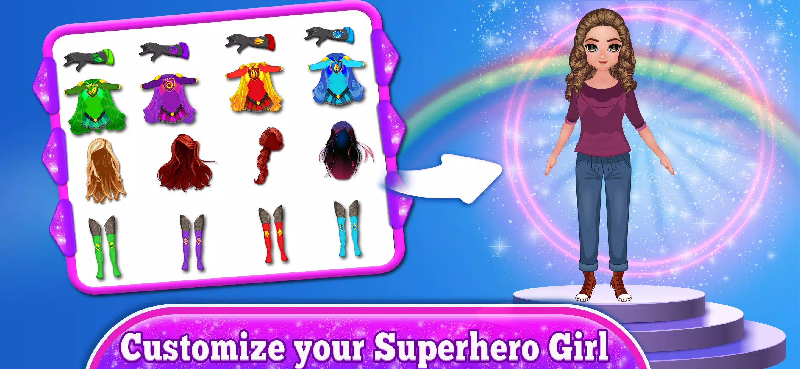 Super hero Girls: Power Games 螢幕截圖 2