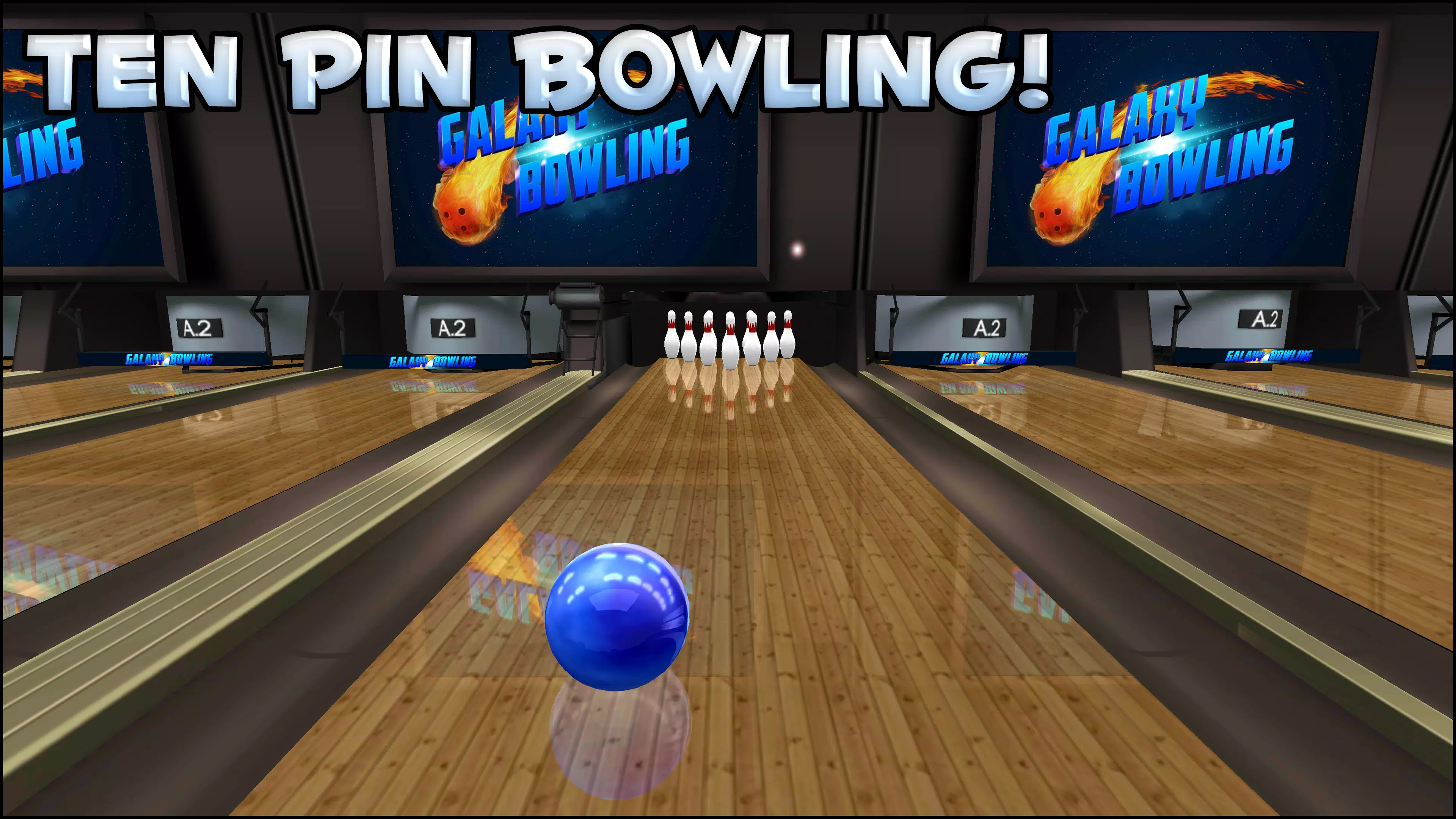 Galaxy Bowling 3D 螢幕截圖 2