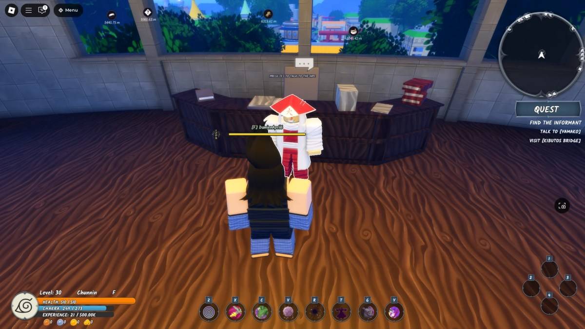Ishikage Mission NPC Lieu dans Ninja Time Roblox Experience