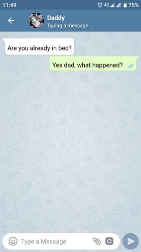 Fake Chat Messenger — TeleFake Captura de pantalla 1