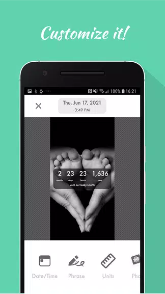 Baby Countdown Widget 螢幕截圖 1