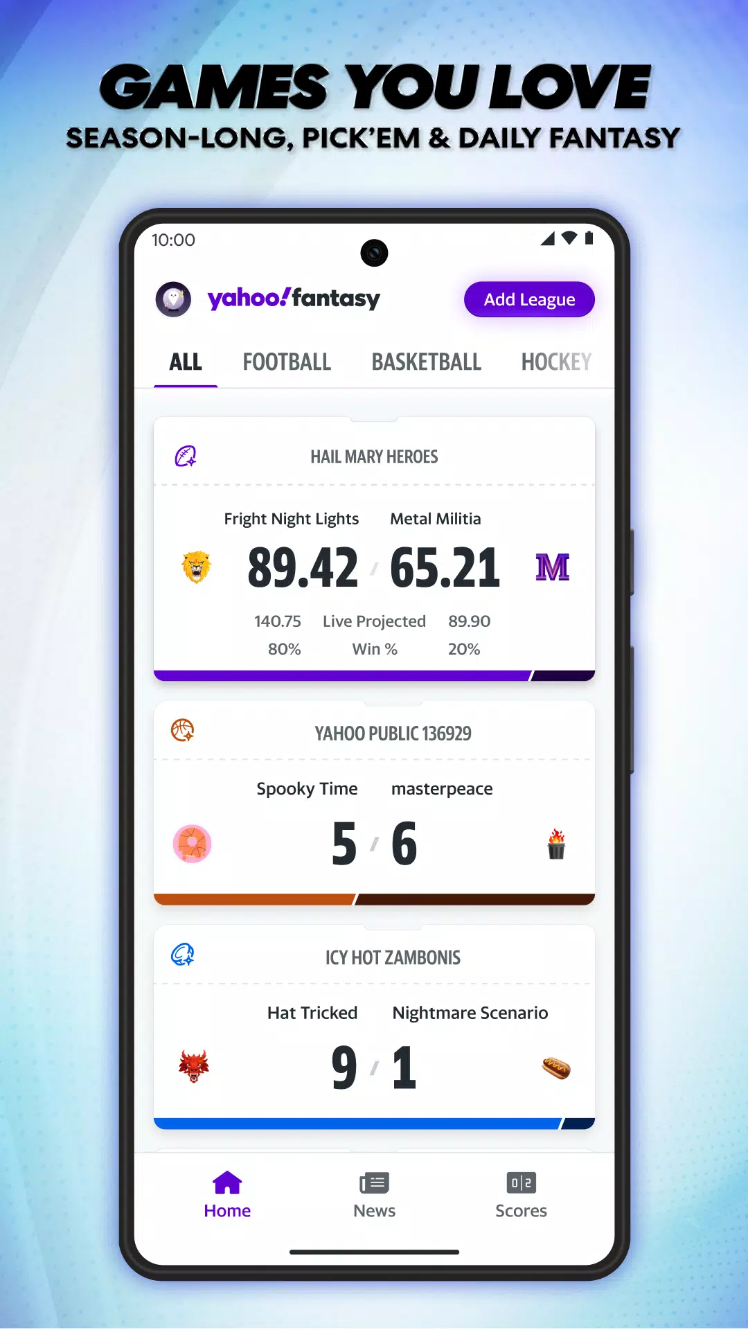 Yahoo Fantasy: Football & more स्क्रीनशॉट 0