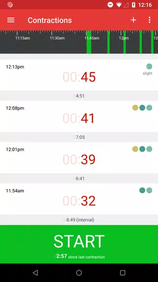 Contractions Timer for Labor 螢幕截圖 0