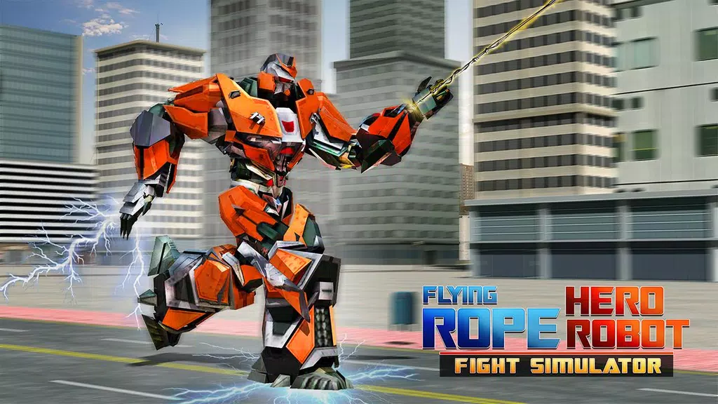 Flying Rope Hero Robot Fight Simulator应用截图第2张