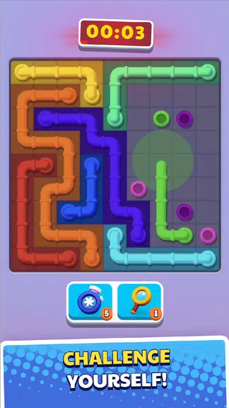 Connect Pipe! Color Line Game Captura de pantalla 3