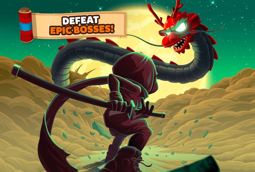 Ninja Dash Run - Offline Game Mod Ảnh chụp màn hình 1