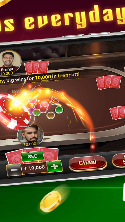 Teen Patti Gold - traditional online poker game Captura de tela 1