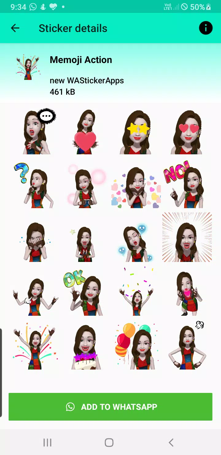 3d emoji stickers for whatsapp 螢幕截圖 2