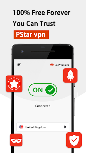 PStar VPN - Unlimited Fast Proxy Ekran Görüntüsü 0