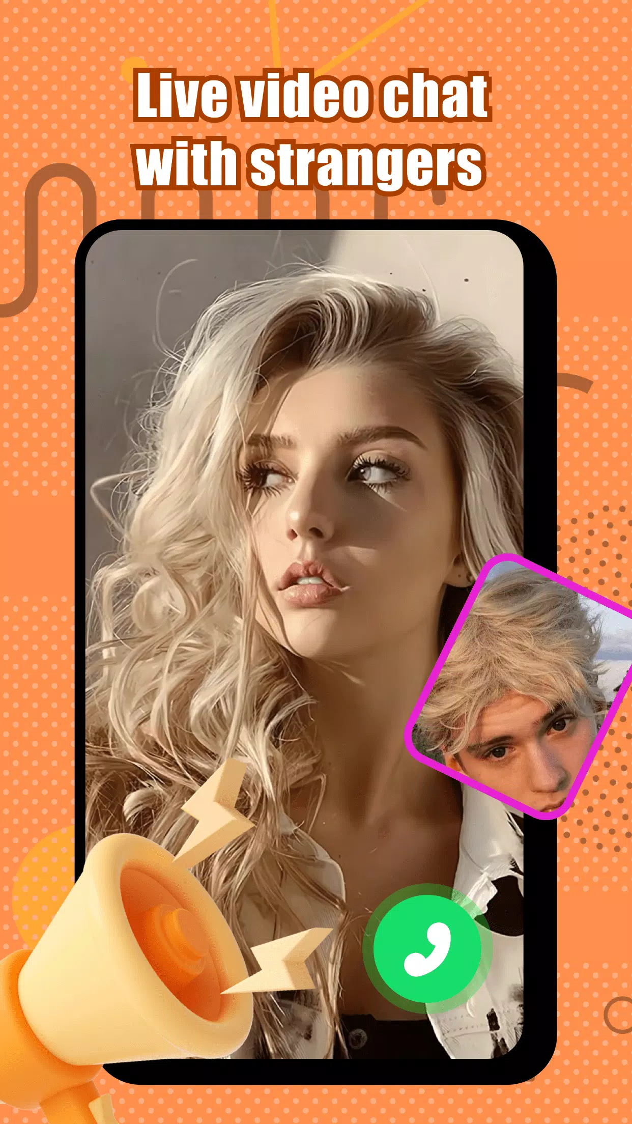 Wonk - live video chat 螢幕截圖 3