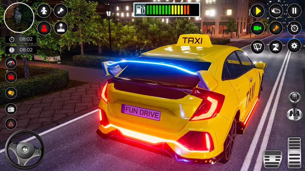 Crazy Car Driving: Taxi Games Captura de pantalla 1