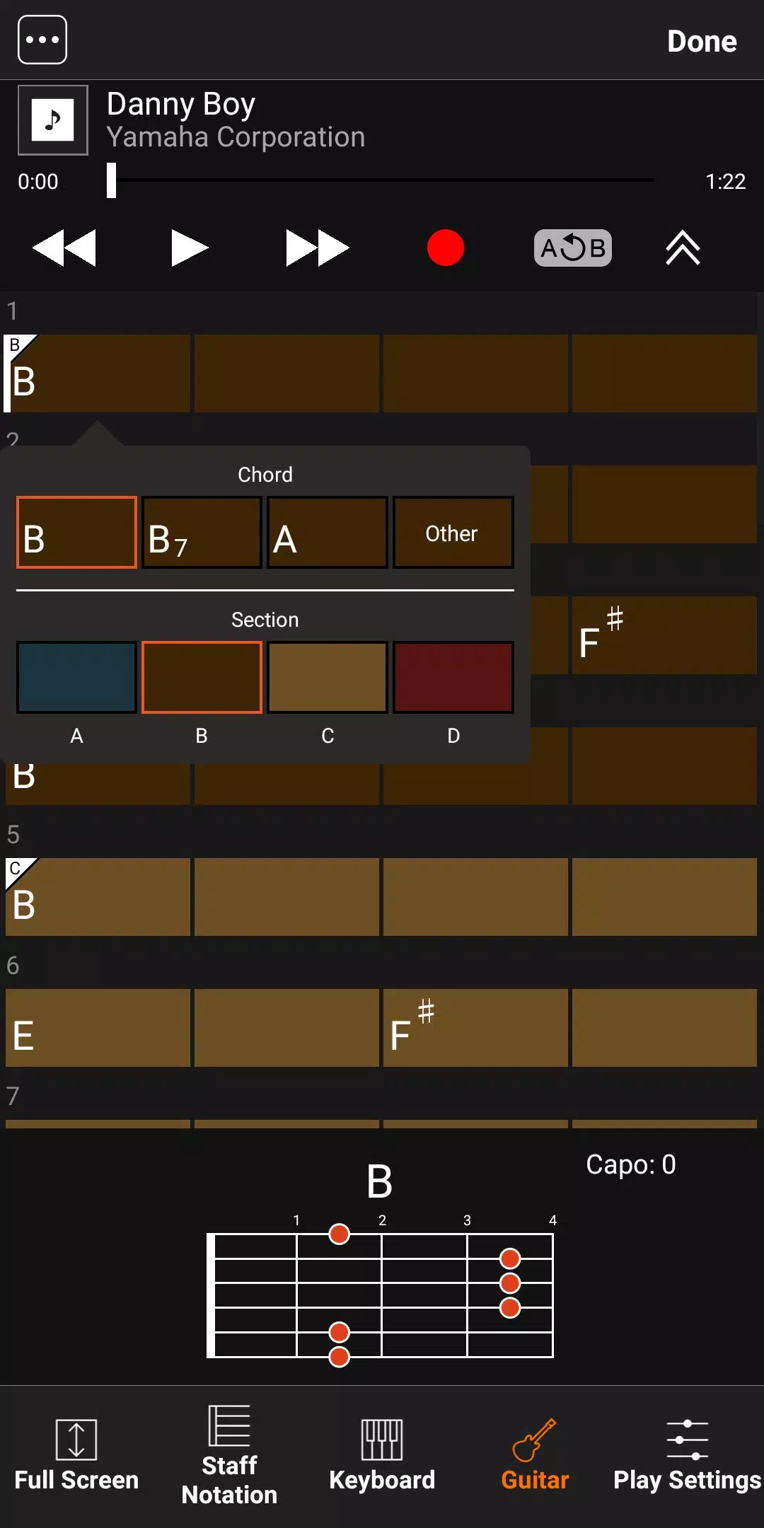Chord Tracker Capture d'écran 3