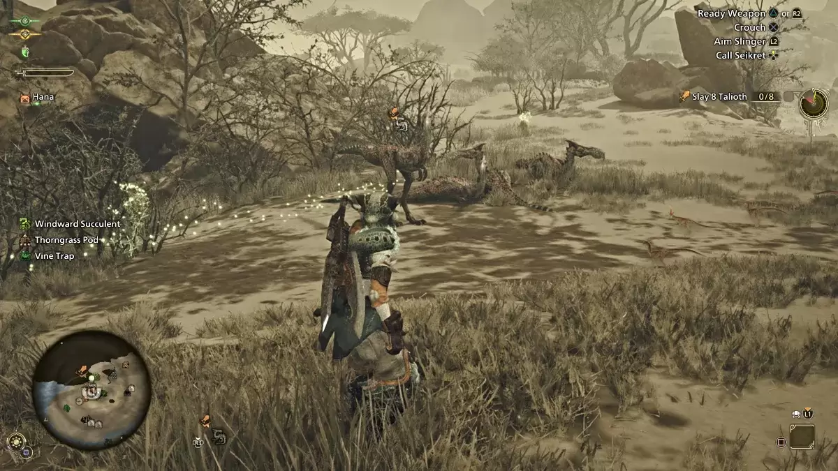 Groupe de monstres talioth dans les chasseurs de monstres sauvages