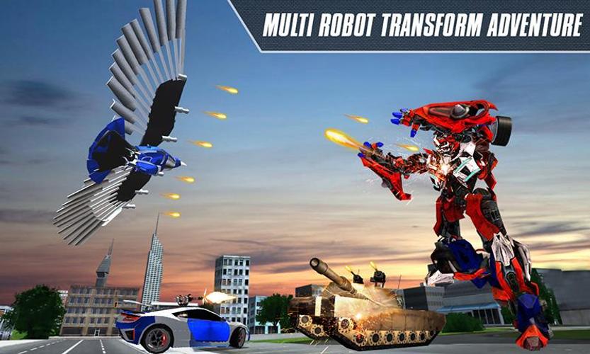 Multi Robot Transform Car Game Скриншот 0