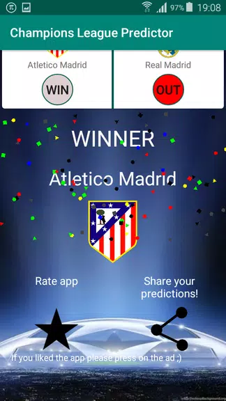 Champions Football Predictor Capture d'écran 2