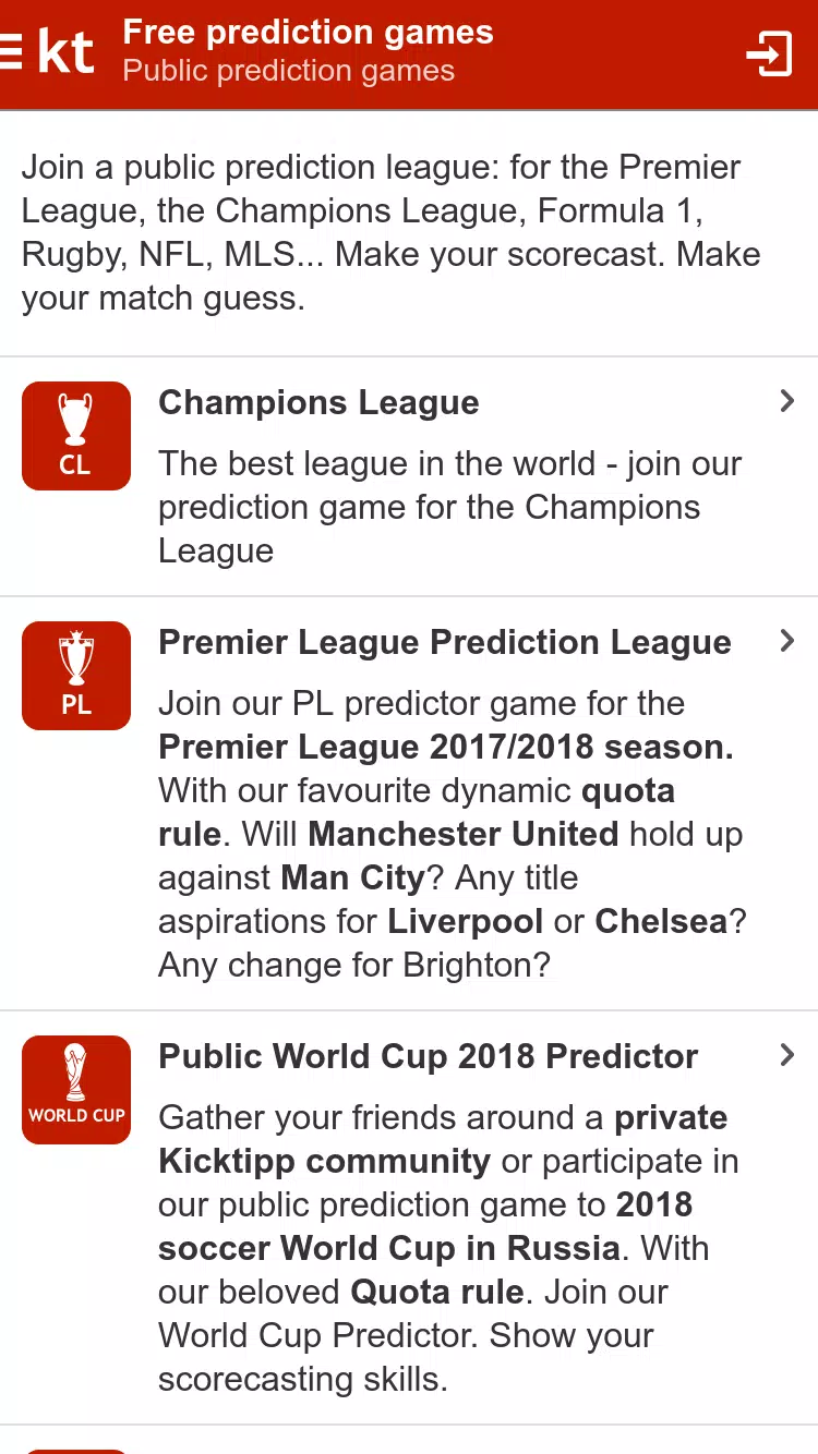 Kicktipp Screenshot 1