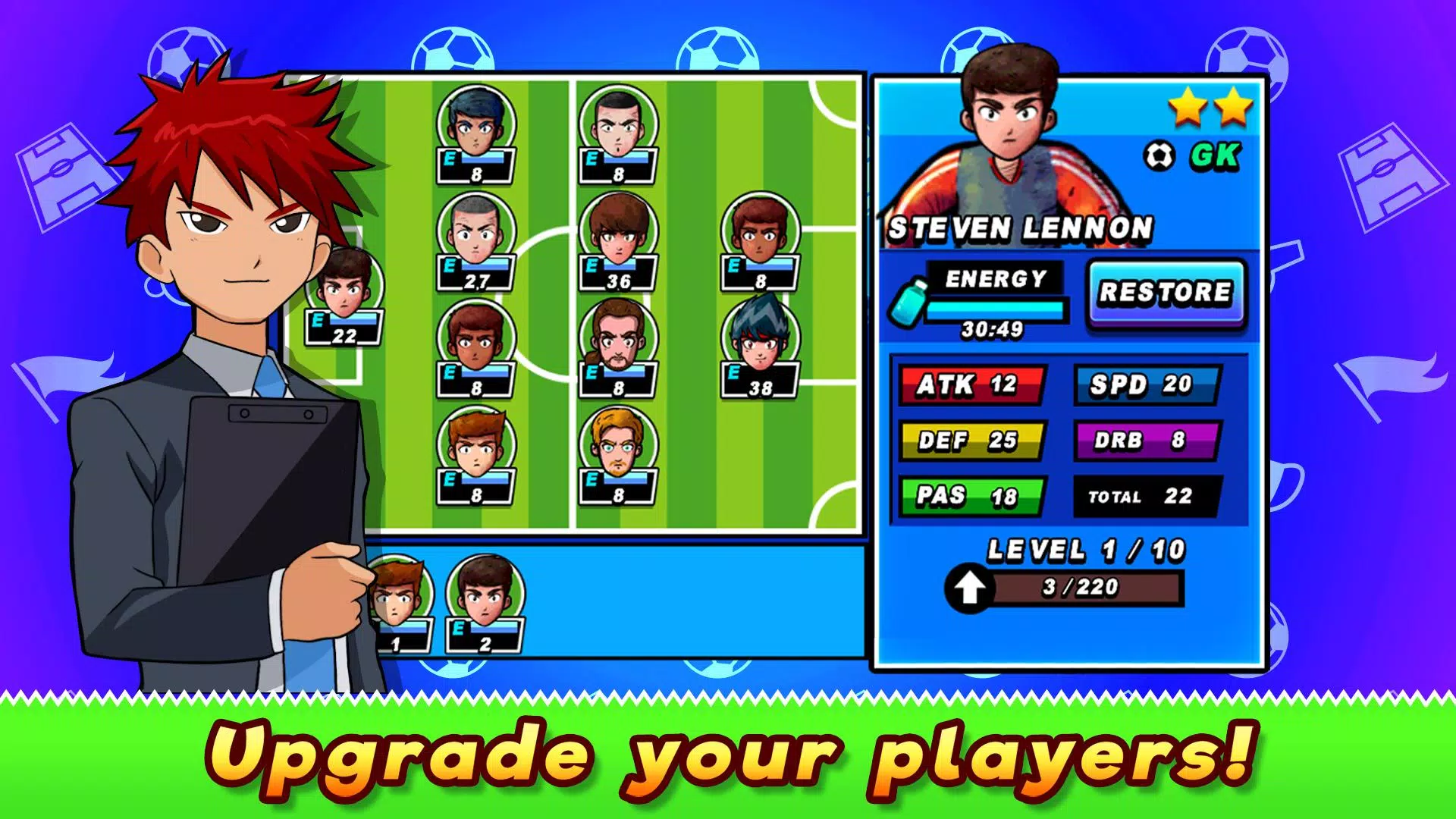 Soccer Heroes RPG 螢幕截圖 1