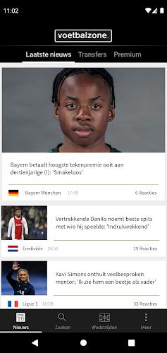 Voetbalzone 螢幕截圖 0