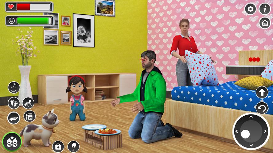Virtual Mom Dad: Baby Games 스크린샷 1