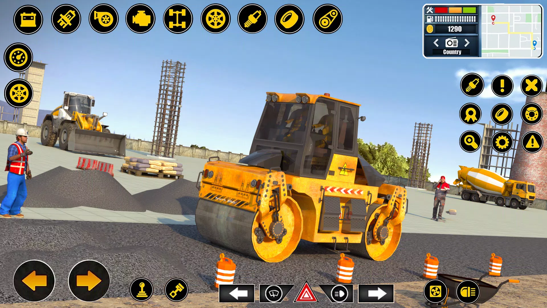 3D City Road Construction Game Capture d'écran 3