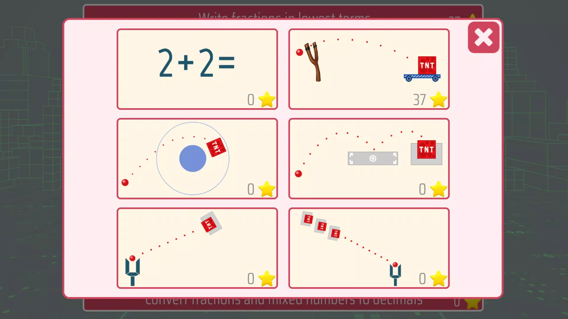 Fractions and mixed numbers Screenshot 1