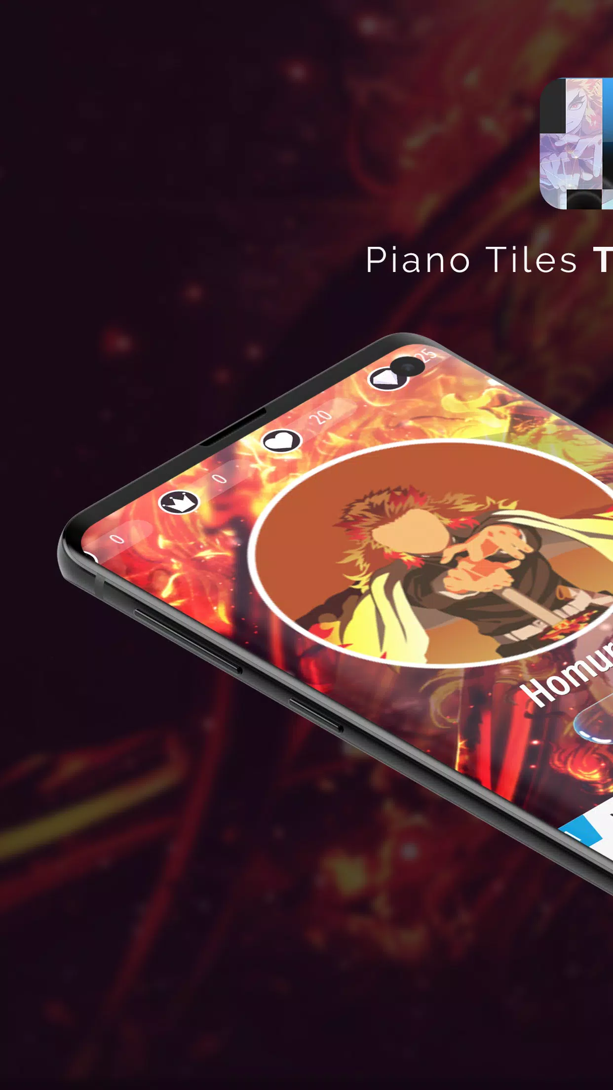 Piano Anime Oni Slayer ဖန်သားပြင်ဓာတ်ပုံ 0