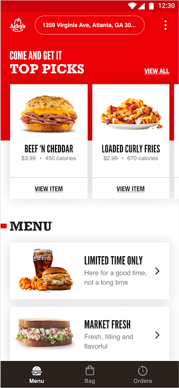 Arby's Fast Food Sandwiches Tangkapan skrin 0