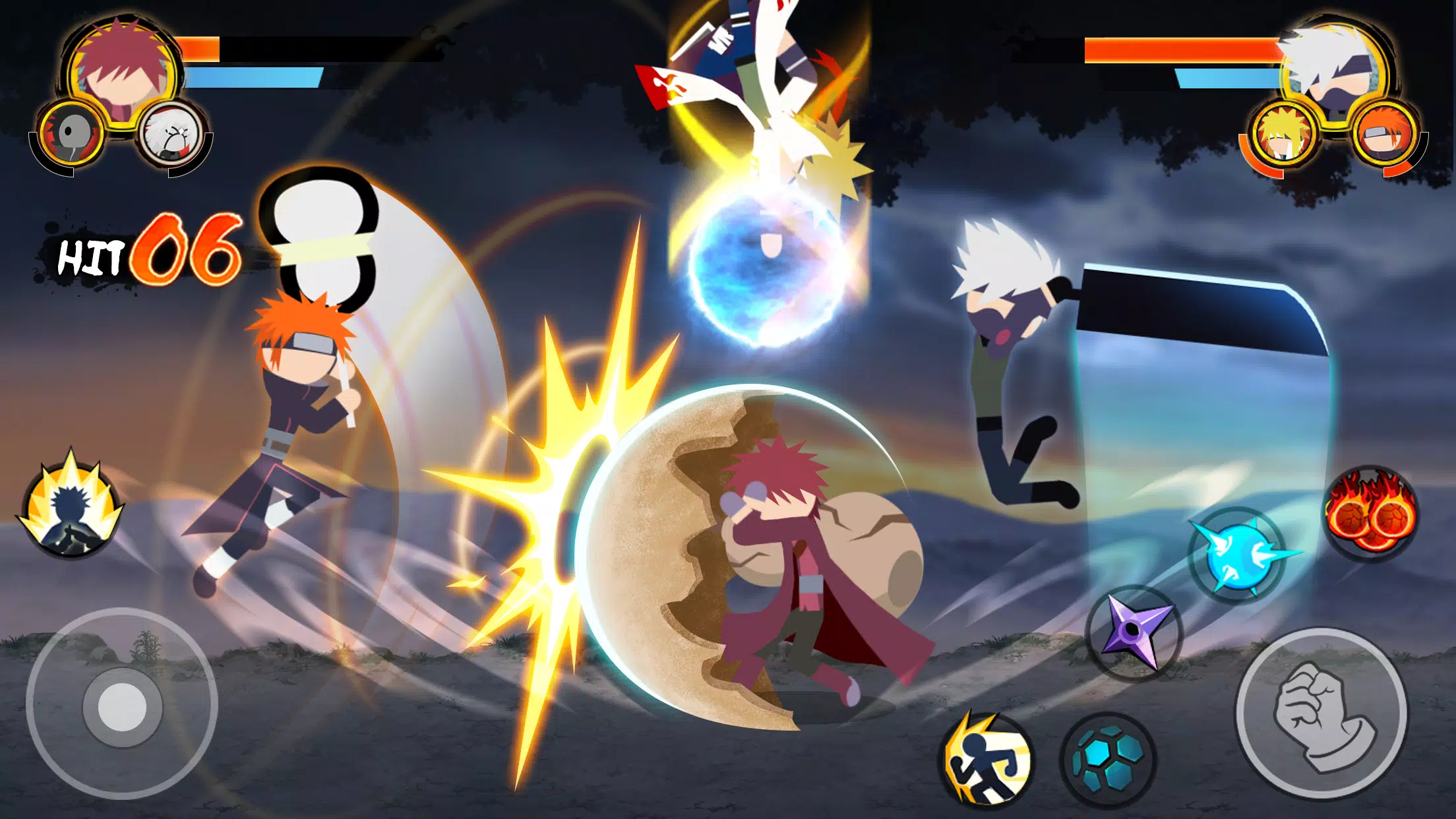 Stick Ninja - 3v3 Battle Tangkapan skrin 3