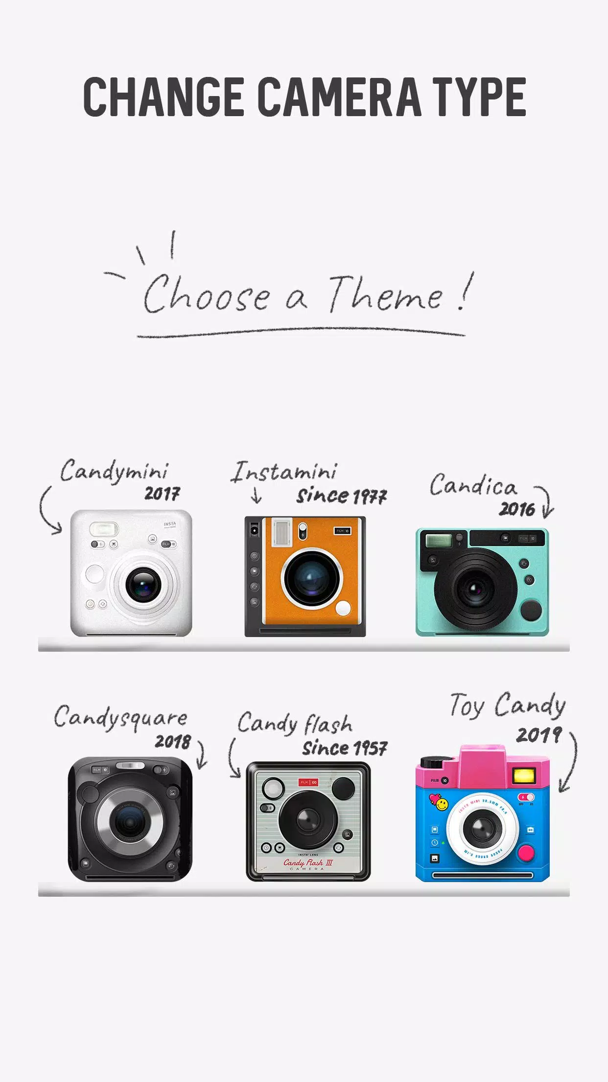 InstaMini - Instant Cam, Retro Capture d'écran 1