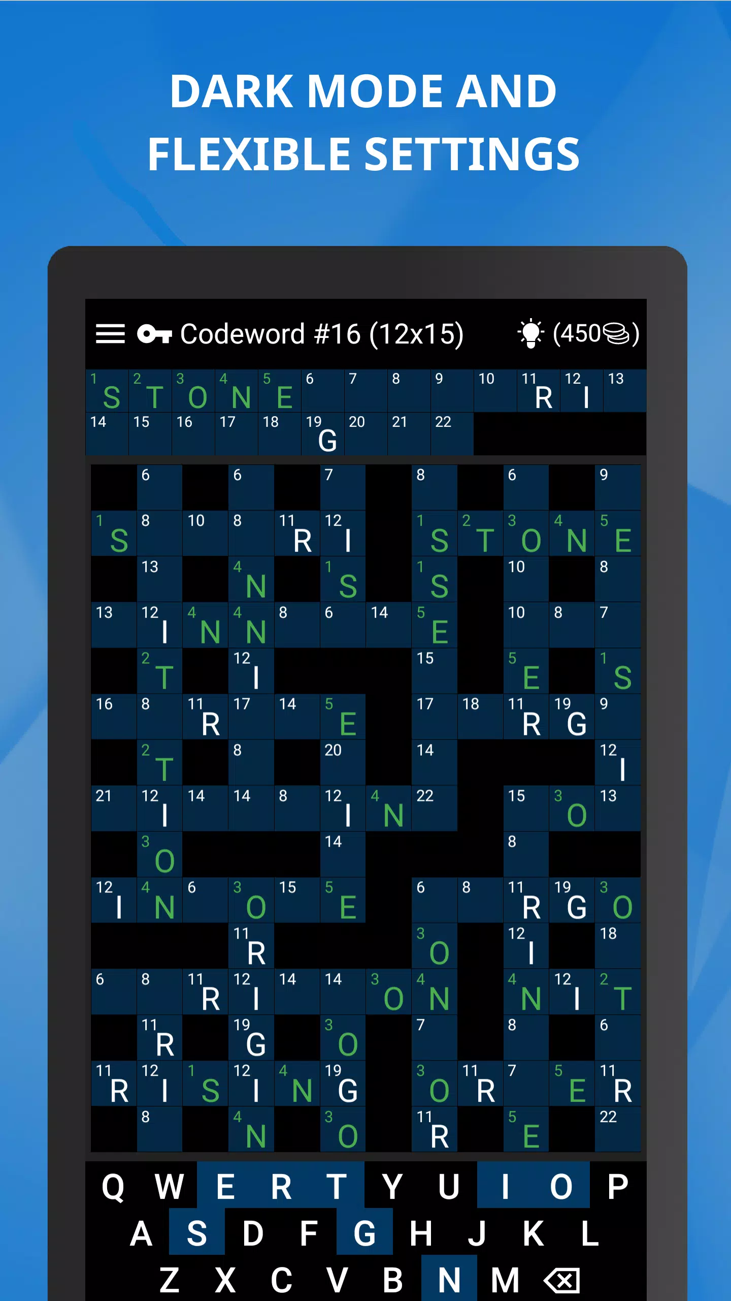 Keywords — Codeword Puzzle 螢幕截圖 2