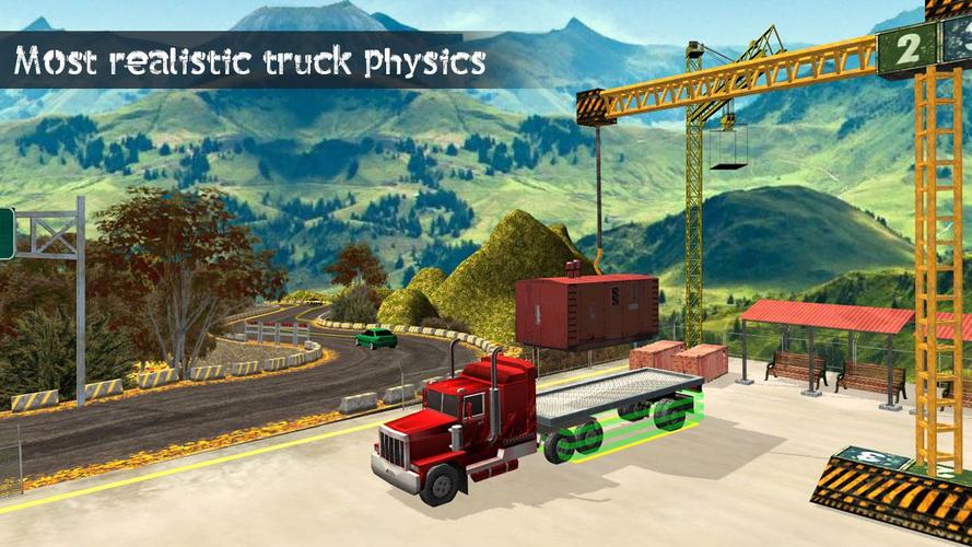 Truck Driving Uphill Simulator 螢幕截圖 0