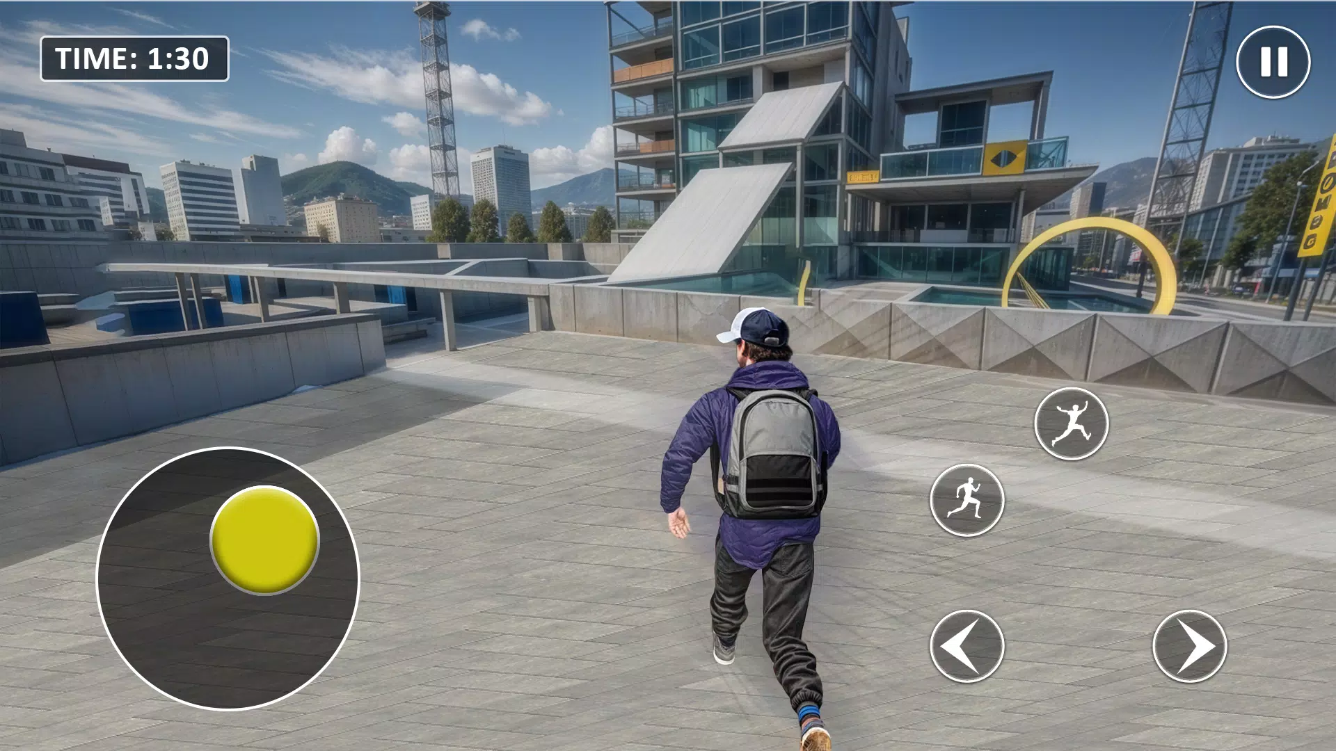 Go Up Rooftop Run Parkour Game应用截图第3张