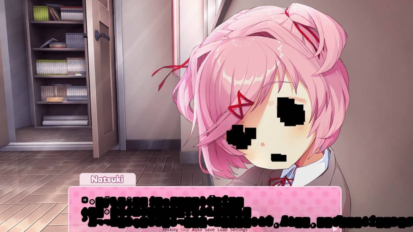 Natsuki from Doki Doki Literature Club