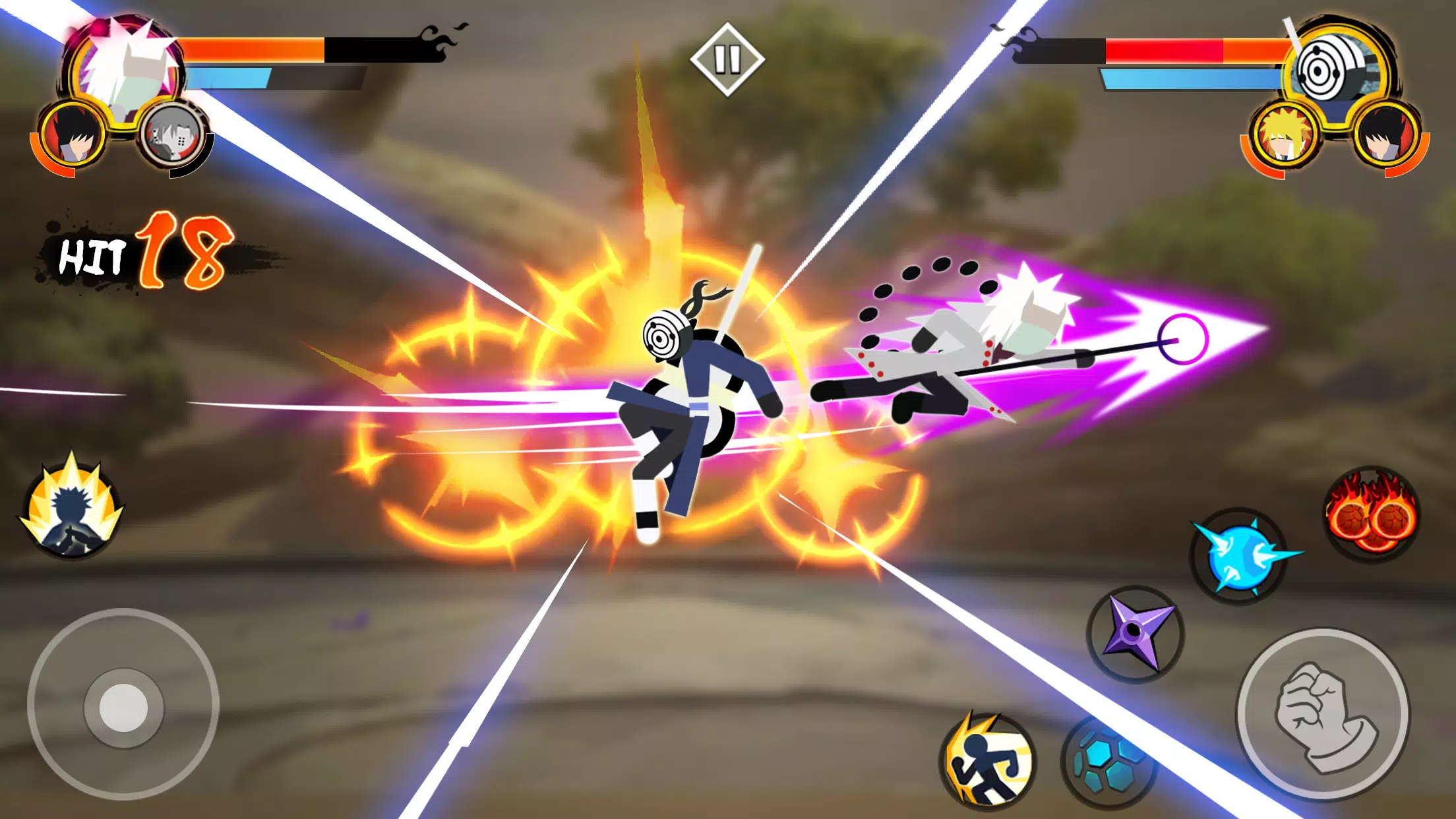 Stick Ninja - 3v3 Battle Tangkapan skrin 1