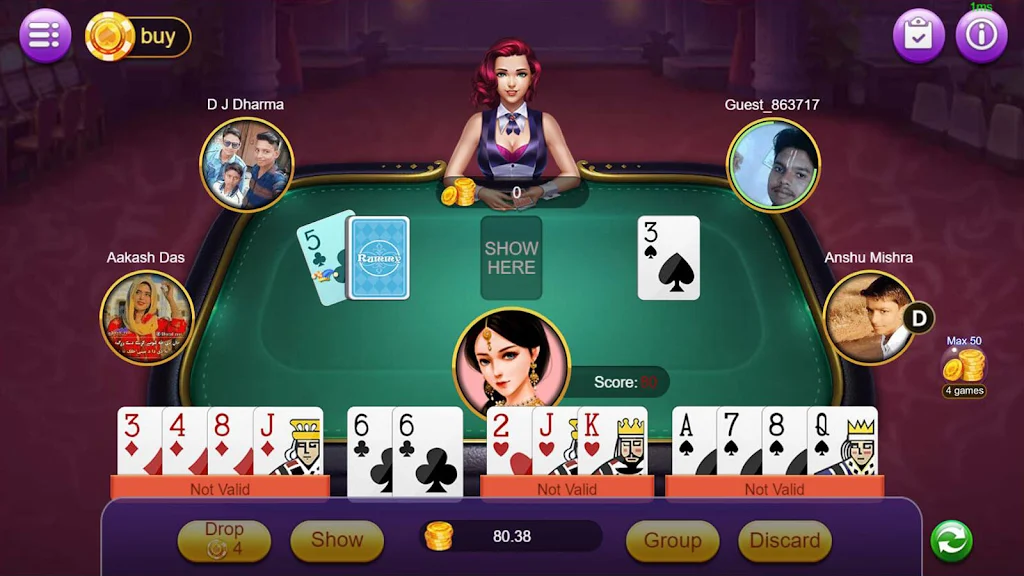 Rummy Moment Capture d'écran 1