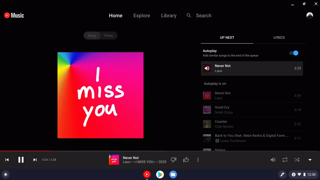 YouTube Music for Chromebook 螢幕截圖 3