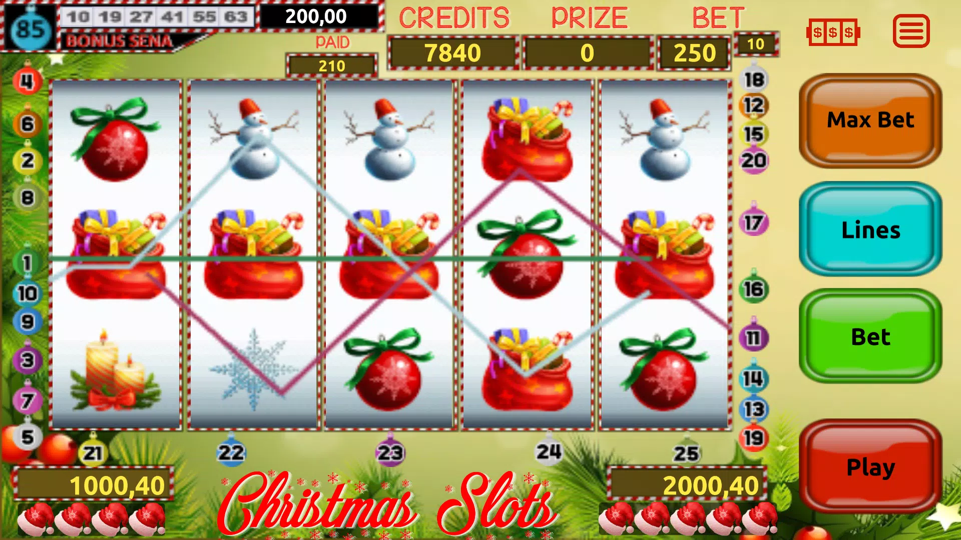 Christmas (Xmas) Slots Capture d'écran 0