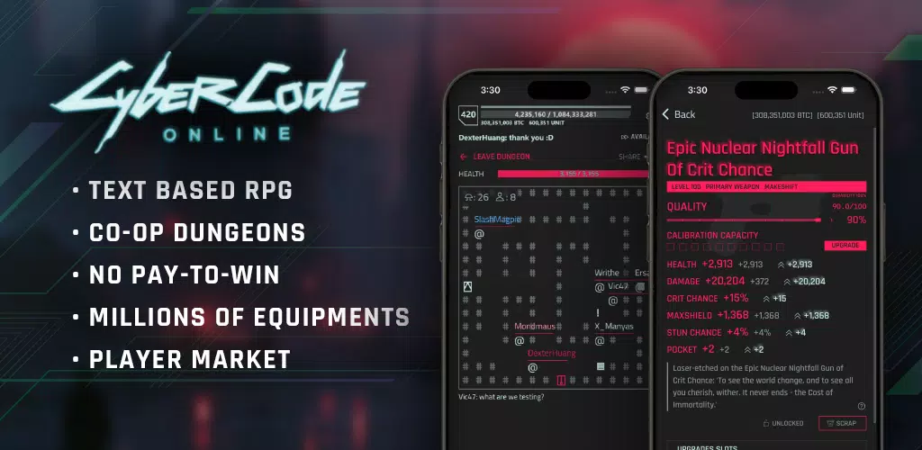 CyberCode Online -Text MMORPG Screenshot 0