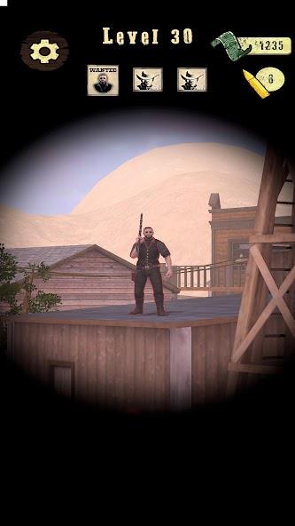 Wild West Sniper: Cowboy War Mod应用截图第0张